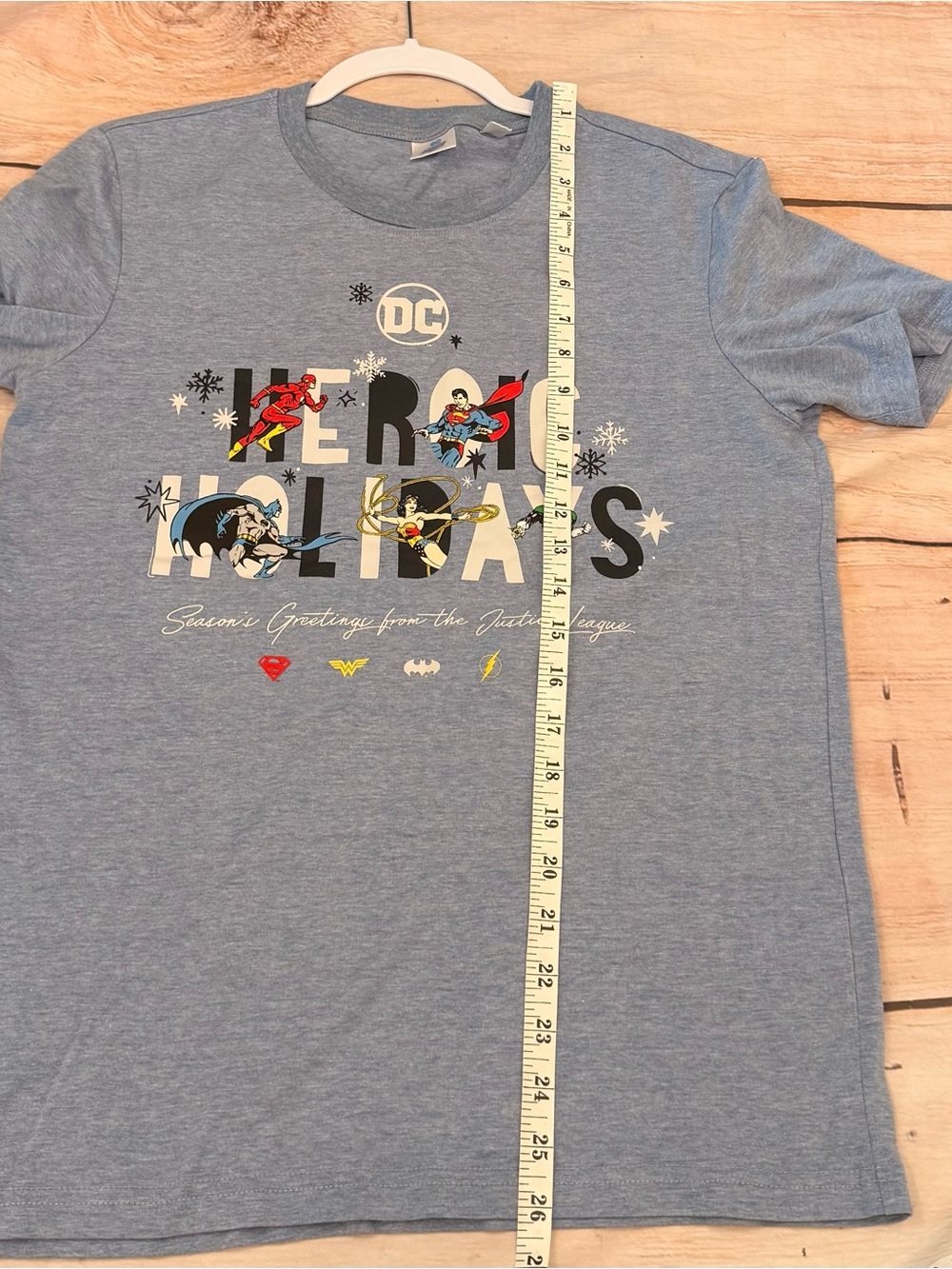 Dc Comics justice League Heroic Holidays T-Shirt Men’s Size Small - Picture 3 of 5
